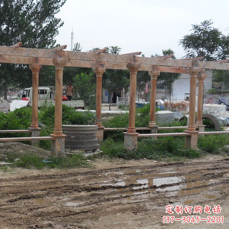 泰州红色石雕长廊花架