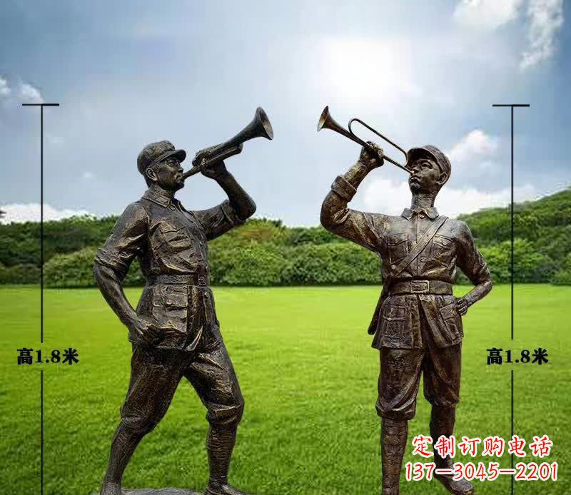 泰州红色文化主题红军铜雕112