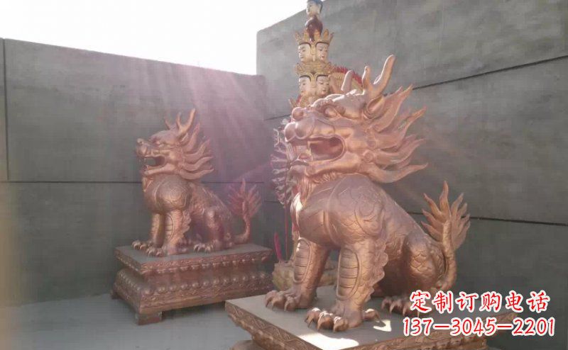 泰州红铜麒麟-财富吉祥之神