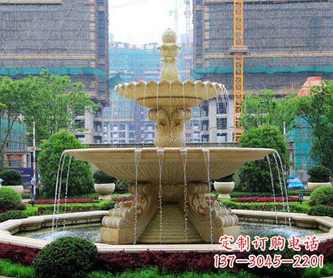 泰州多层次喷泉雕塑,为您带来清凉夏日