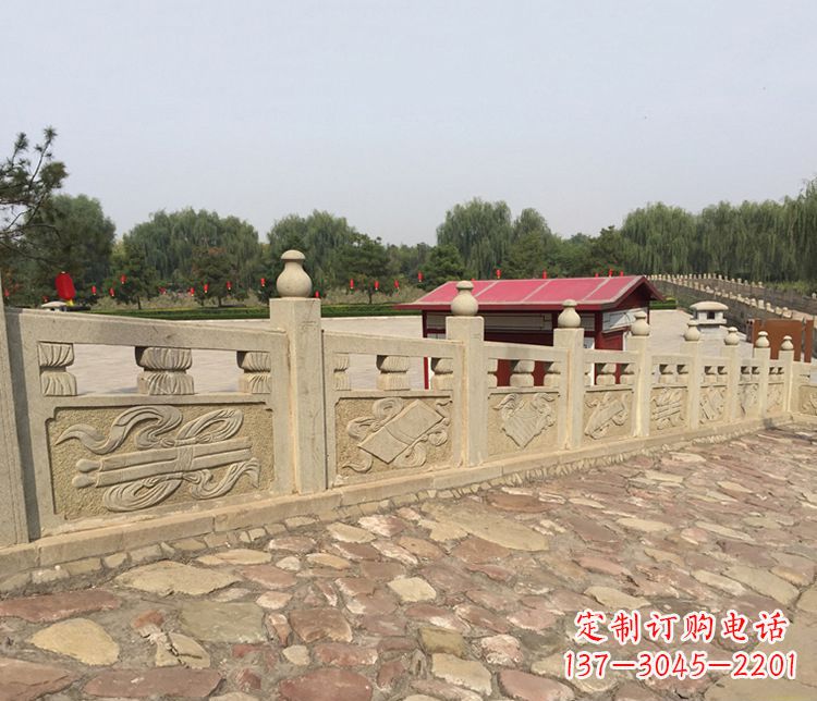 泰州护城河大理石栏板雕塑