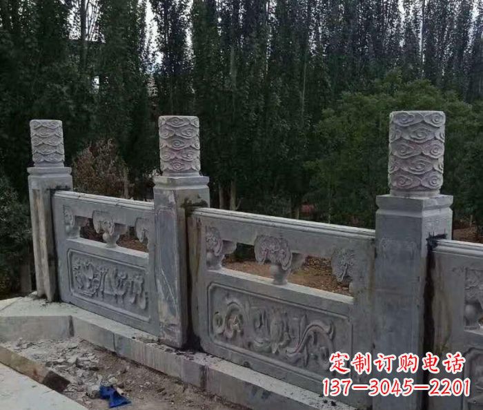 泰州定制石质护城河栏板雕塑