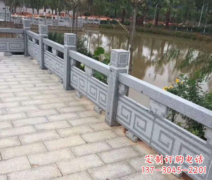 泰州中领雕塑护城河建筑石雕栏板