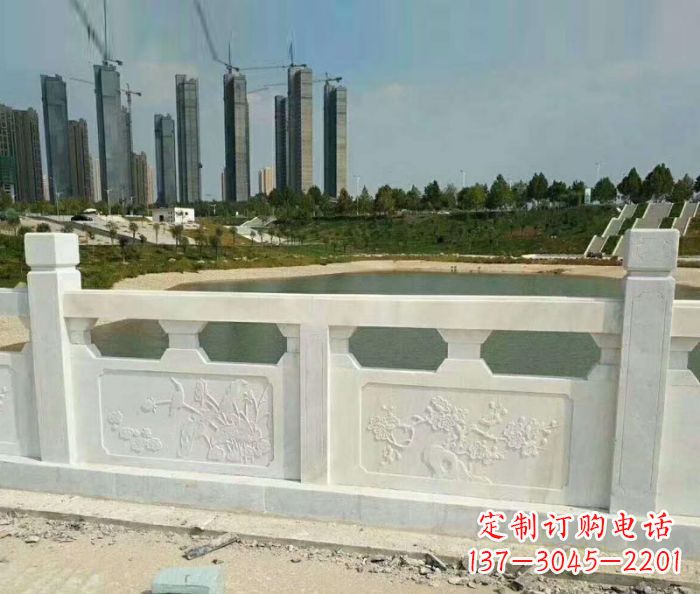 泰州护城河建筑石雕栏板,精美绝伦
