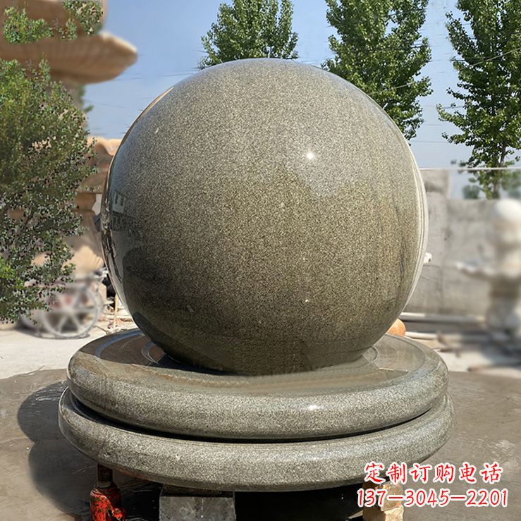 泰州中领雕塑的花岗岩风水球雕塑是一种独特而优…