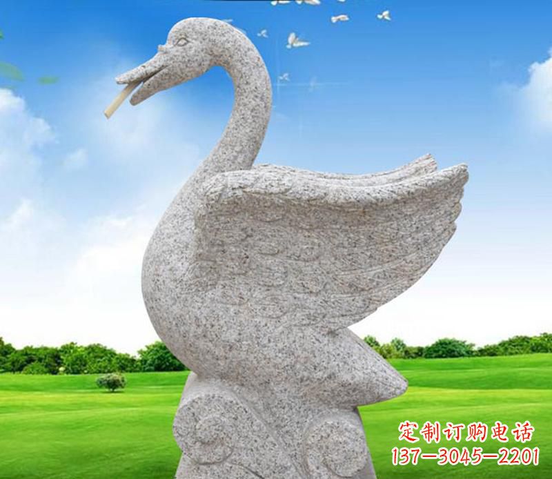 泰州花岗岩艺术天鹅雕塑