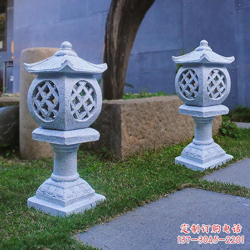 泰州花岗岩石灯笼雕塑——点缀家园,照亮晚宴
