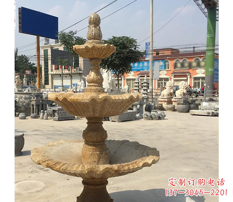 泰州中领雕塑花岗岩双层景观喷泉