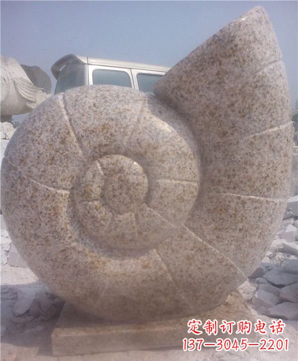 泰州花岗岩蜗牛石雕|质感细腻的蜗牛雕塑