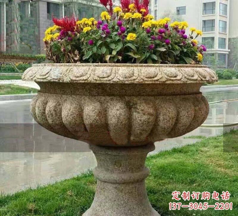 泰州花岗岩小区花盆石雕,精美绝伦