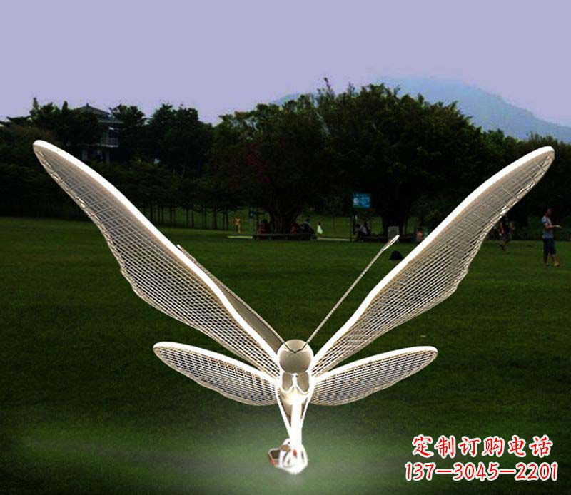 泰州花园不锈钢装饰蝴蝶雕塑