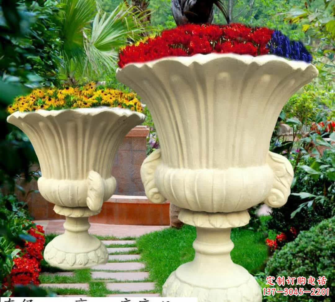 泰州花园景观花盆石雕