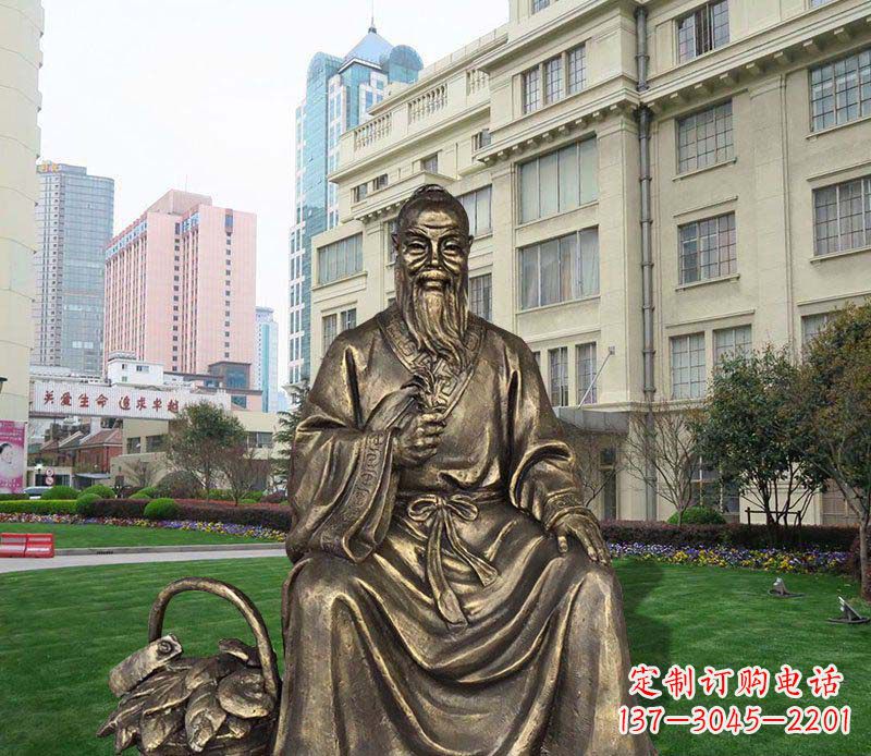 泰州精美古典——华佗古代名人铜雕
