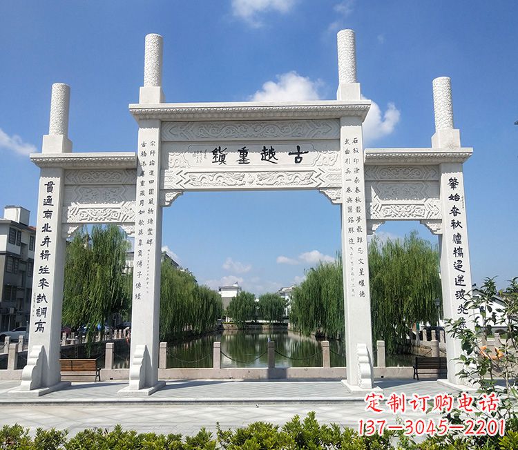 泰州华伟石雕牌坊,顶尖定制雕塑