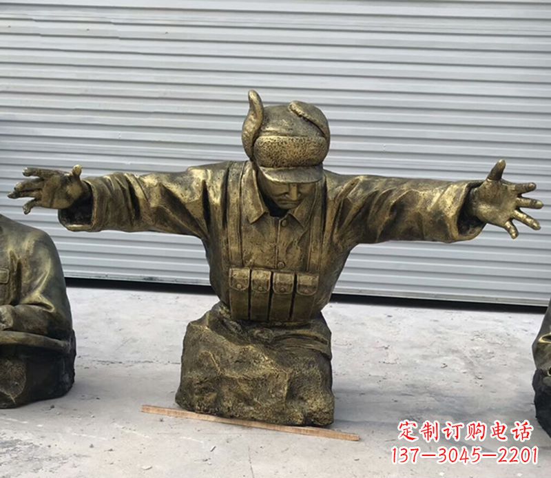 泰州黄继光铜雕