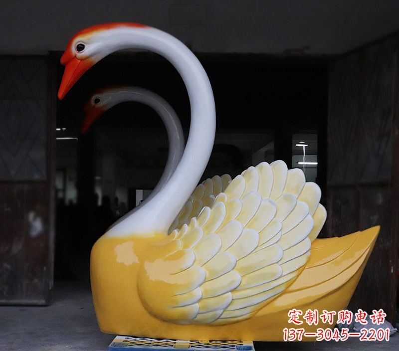 泰州爱心天鹅雕塑,让你的爱永生