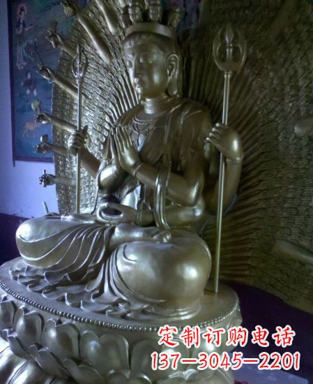 泰州中领雕塑:高质量黄铜佛像雕塑