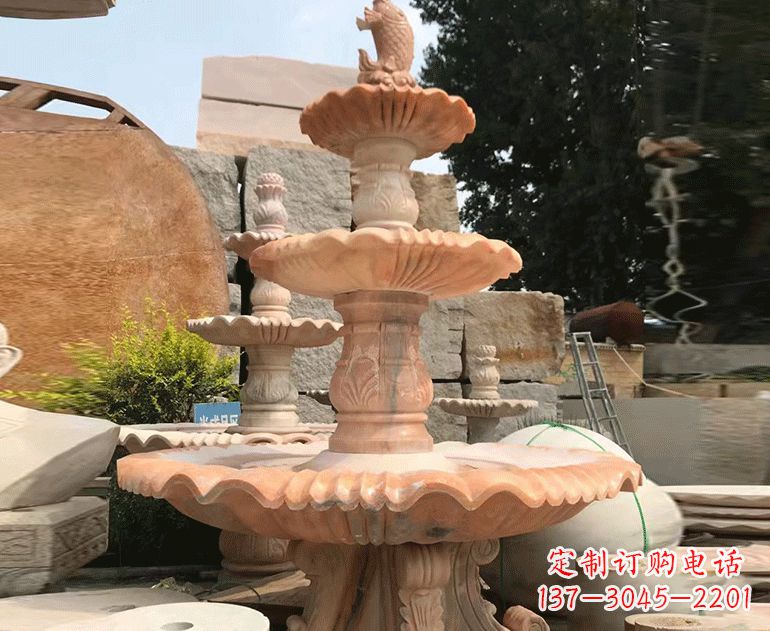 泰州精美的黄锈石喷泉雕塑黄锈石喷泉雕塑是一种…