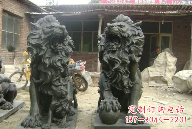 泰州高质量铜制狮子雕塑