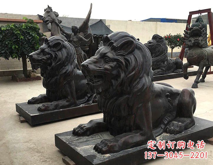 泰州汇丰手工铸铜狮子雕塑