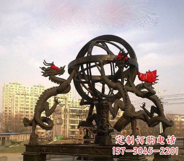 泰州浑天仪铜雕:以精湛的手工雕刻出活生生的精美作品