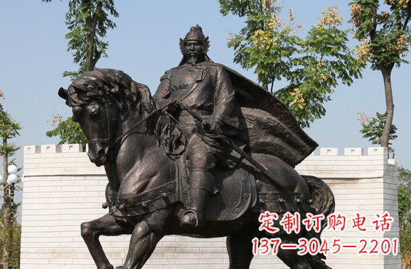泰州将军骑马古代人物铜雕