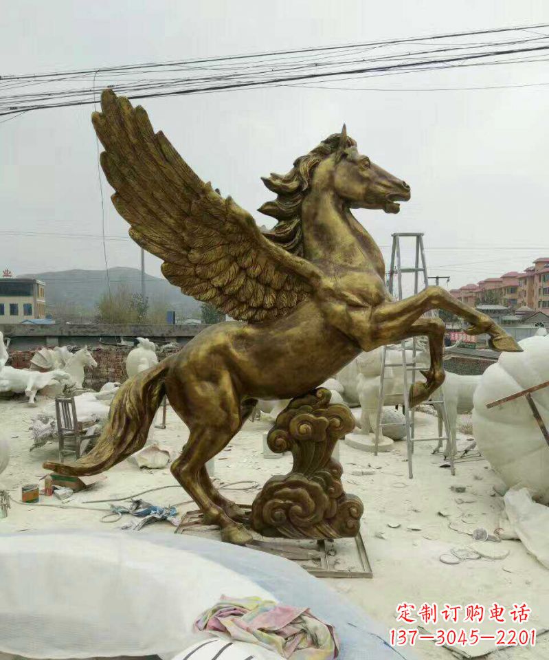 泰州祥云飞马铜雕,艺术品之美