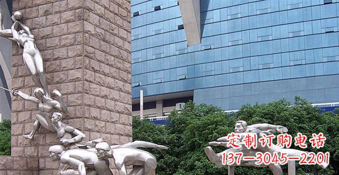 泰州不锈钢运动员人物雕塑