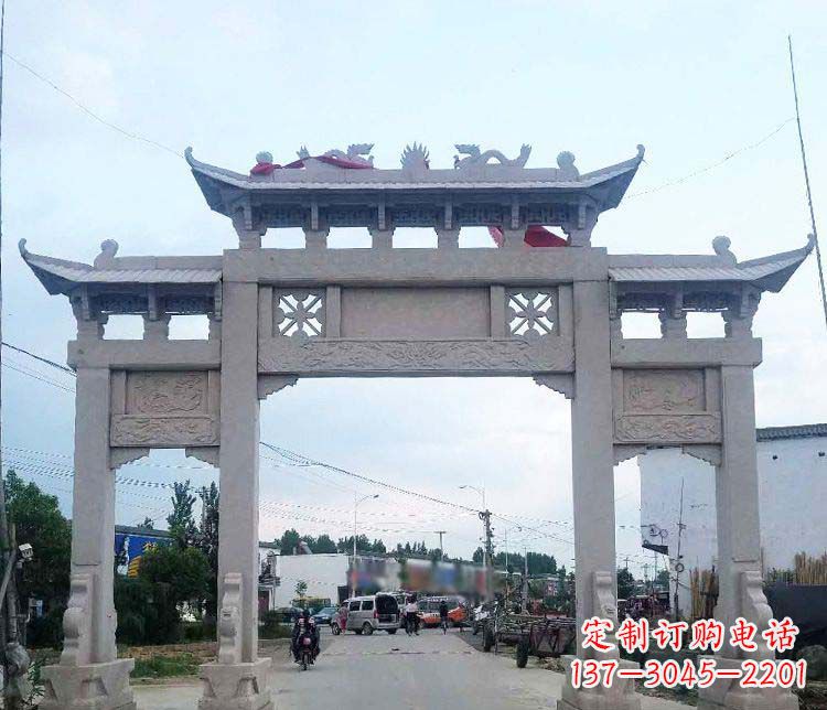 泰州中领雕塑,传承传统,卓越牌坊雕塑