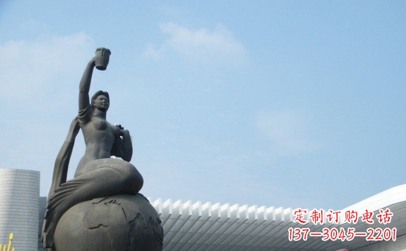 泰州中领雕塑推出的精美雕塑——铜铸地球塑像,…