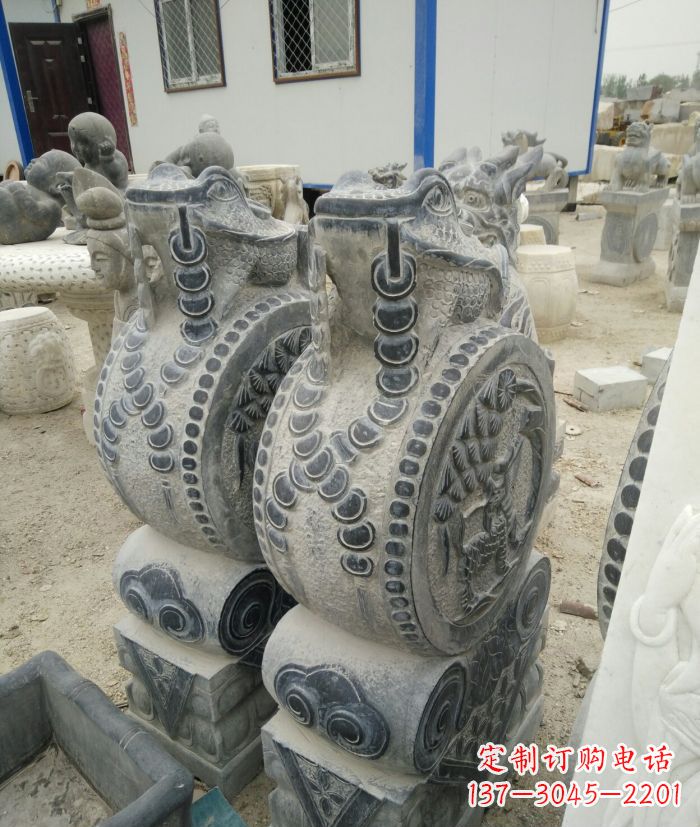 泰州古韵深远,金蟾抱鼓石仿古门墩雕塑