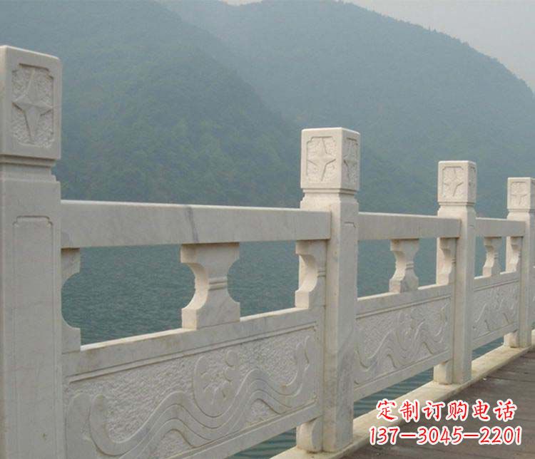 泰州景区大理石栏板石雕 (2)