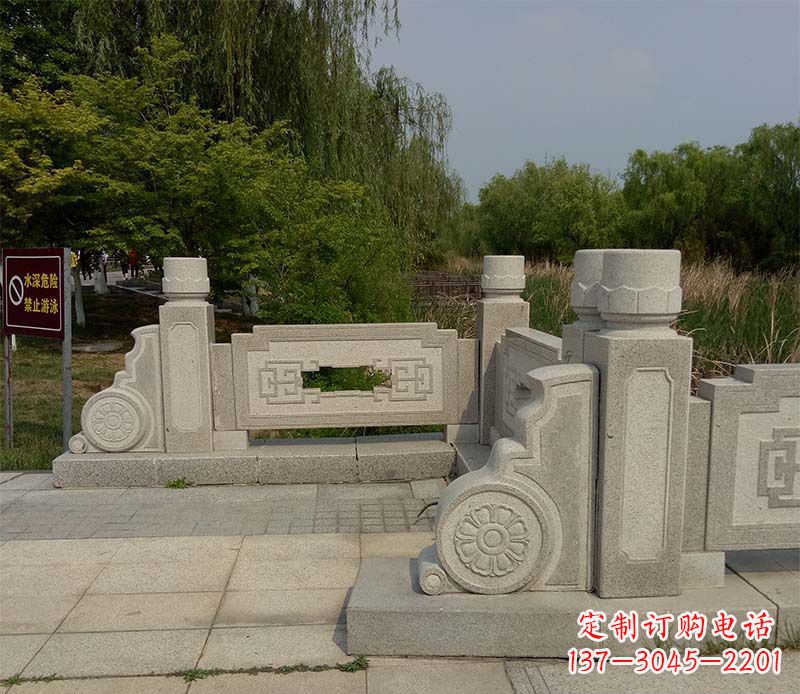 泰州景区大理石栏板石雕_1