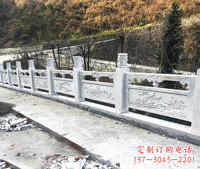 泰州景区大理石栏杆石雕 (2)