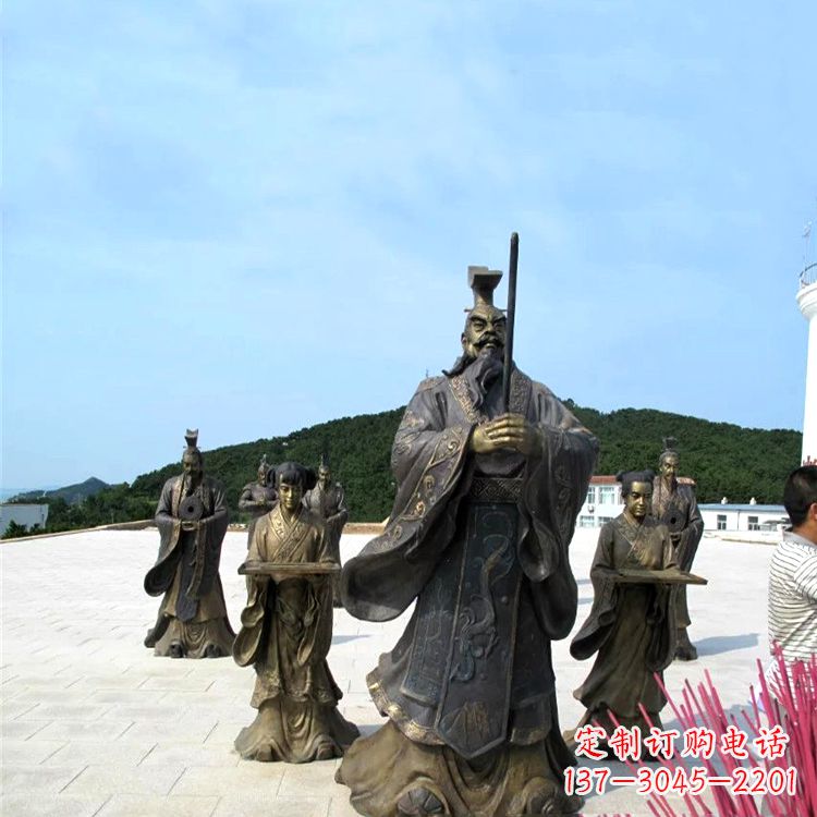 泰州中领雕塑——汉武帝刘彻祭天情景雕塑