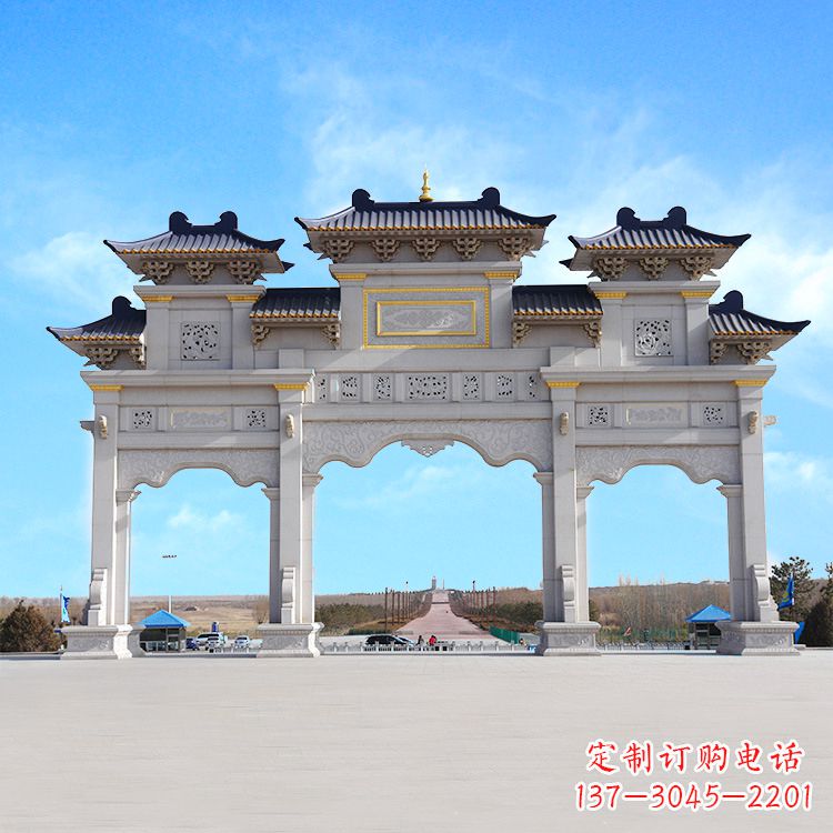 泰州牌坊雕塑定制,让您的景点更出彩