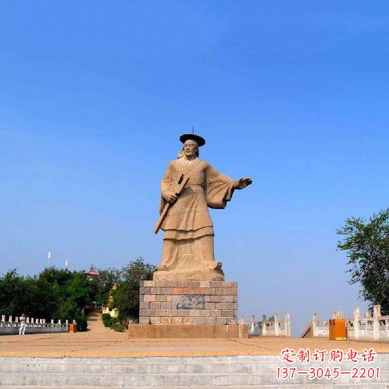泰州领雕塑追踪历史英雄,精美大禹石雕像