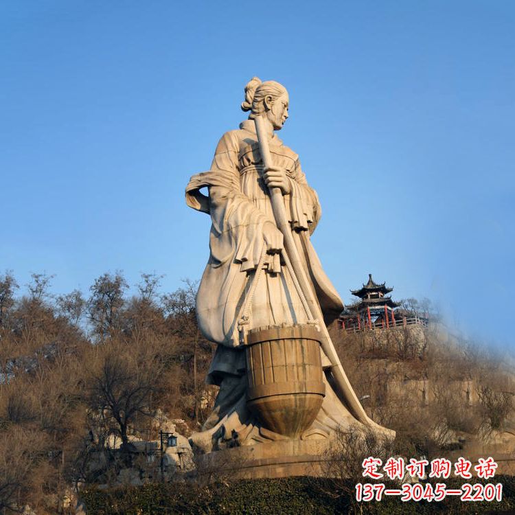 泰州重温历史的美女雕塑