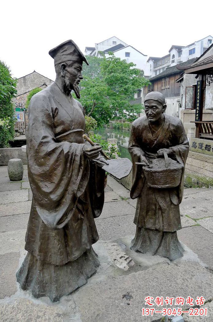 泰州经典雕塑:王羲之情景小品