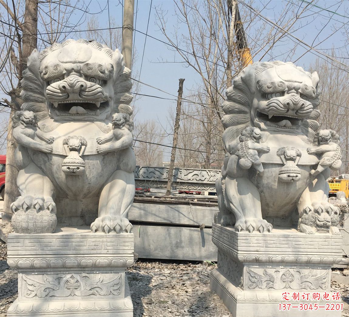 泰州中领雕塑让狮子石雕神圣而庄严