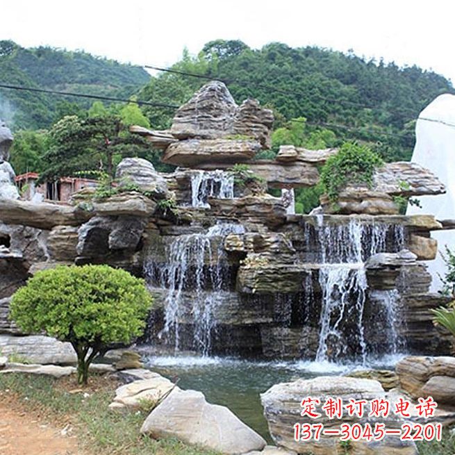 泰州景区奇石流水假山