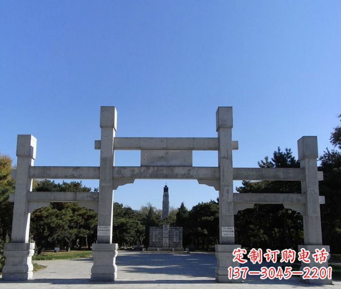 泰州中领雕塑石雕牌坊定制