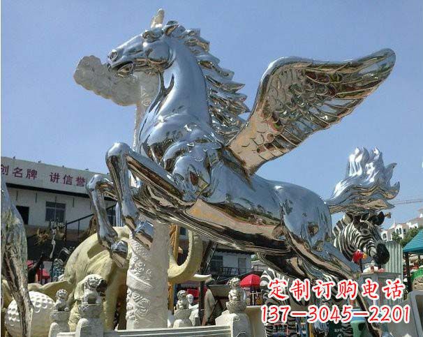 泰州中领雕塑定制的飞马雕塑