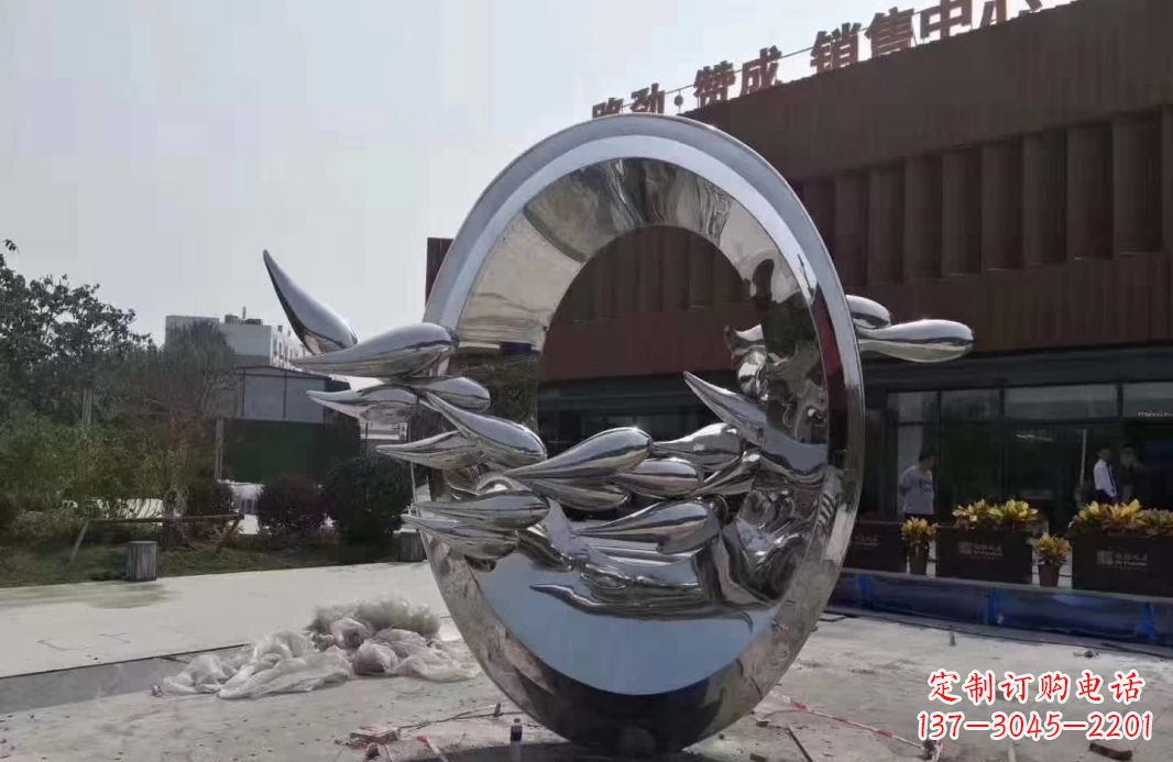 泰州艺术级镜面不锈钢龙雕塑