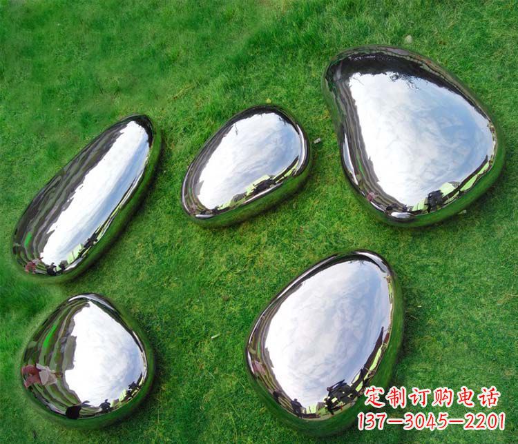 泰州简约而优雅的镜面不锈钢水滴雕塑
