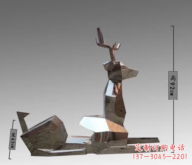 泰州中领雕塑为您带来一款全新的不锈钢梅花鹿雕…