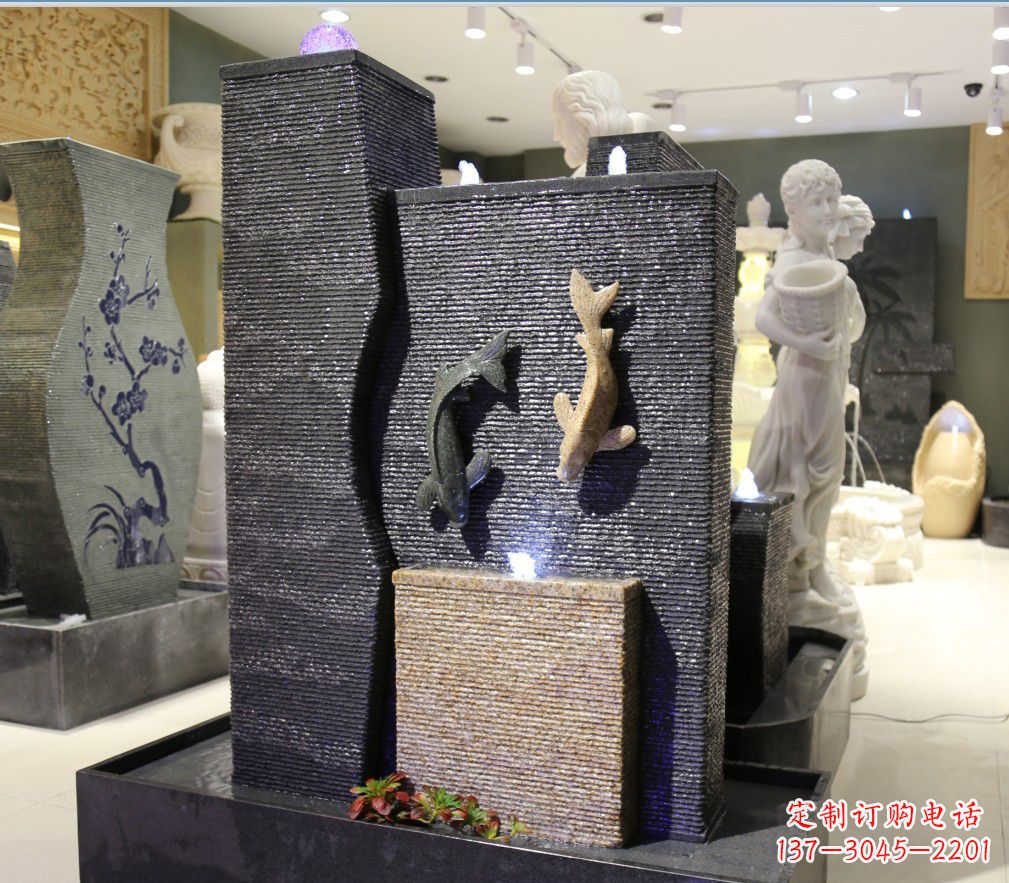 泰州九龙太子石雕喷泉——精巧绝伦的喷泉雕塑