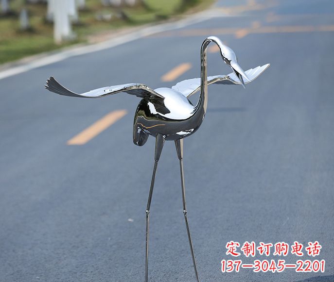 泰州中领雕塑:酒店装饰精美仙鹤雕塑