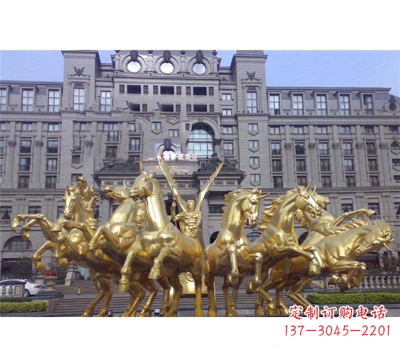 泰州阿波罗战车铜雕,雕刻令人惊叹