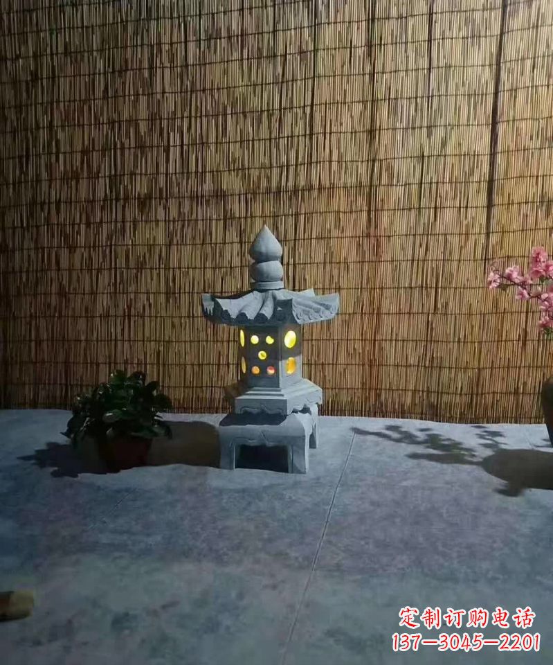 泰州专业设计、制作酒店石灯雕塑
